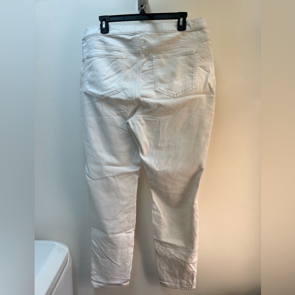 Simply Vera Vera Wang Denim Leggings white 1X - Picture 4 of 11